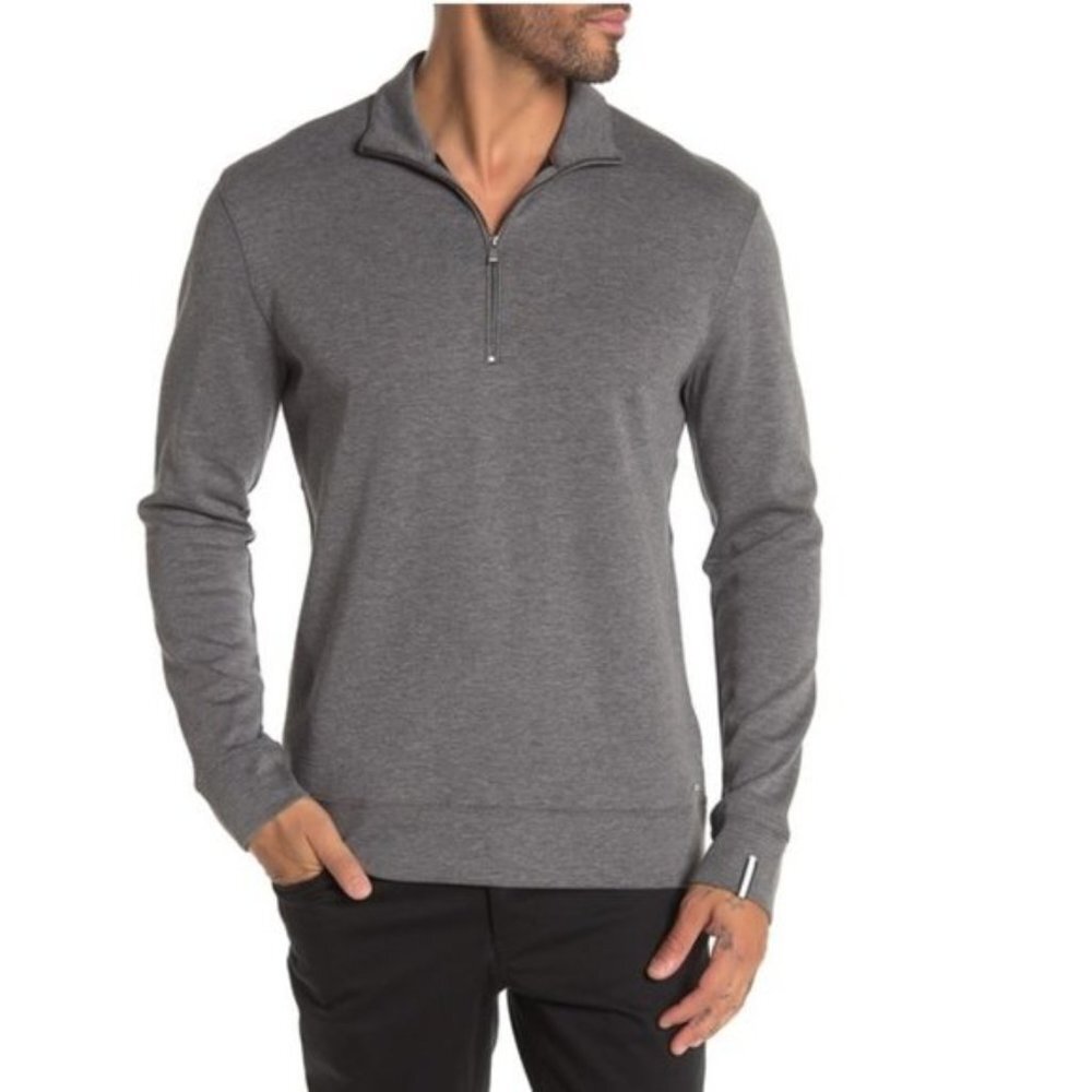 HUGO BOSS Siegal 07 Quarter Zip Sweat Top